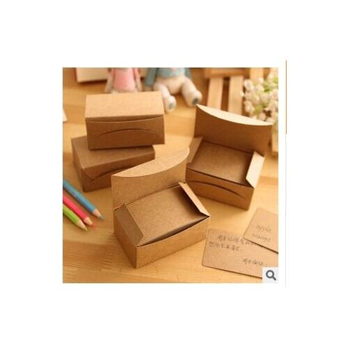 100 pcs/set Retro Vintage Memo Pads DIY Kraft Card Blank Colorful DIY Graffiti Postcard Word Memory Cards Note
