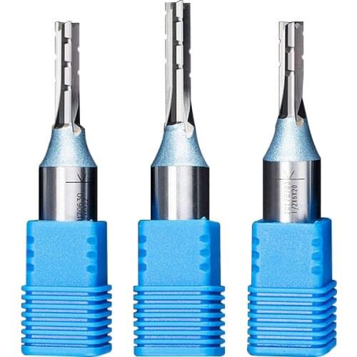 12.7mm SHK TCT Three flutes inlaid designs straight router bits solid carbide carving tools for woodworking