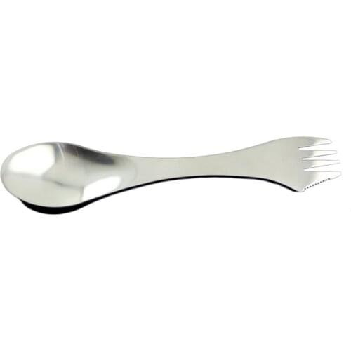 3 in 1 Stainless Steel Fork Spoon Spork Cutlery Utensil Combo Multifunction Kitchen Camping Hiking Outdoor Picnic Supplies