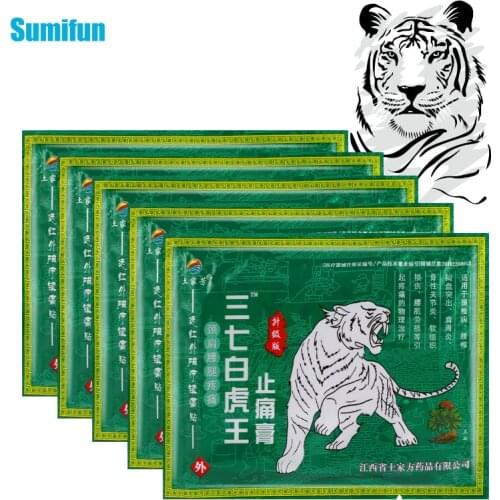 30Pcs Tiger Balm Pain Relief Plaster Joints Osteoarthritis Cervical Spondylosis Relief Lumbar Muscle Strain Body Pain Sticker