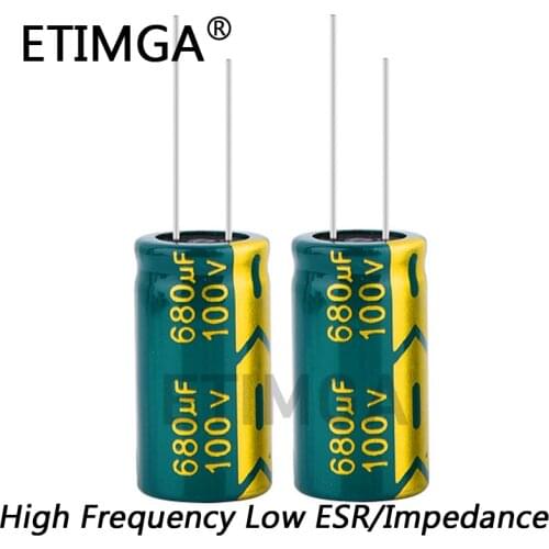 4PCS/LOT High Frequency Low Impedance 100v 680UF Aluminum Electrolytic Capacitor Size 16*30 680UF 20