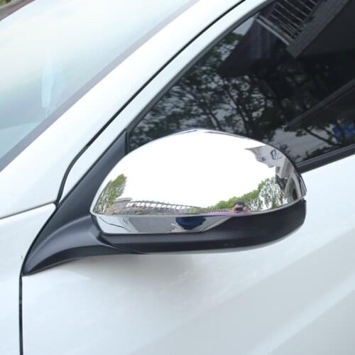 ABS Chrome Car Rear View Mirror Protection Strips Trim Sticker Car Rearview Mirror Cover for Honda HR-V HRV Vezel 2014-2017