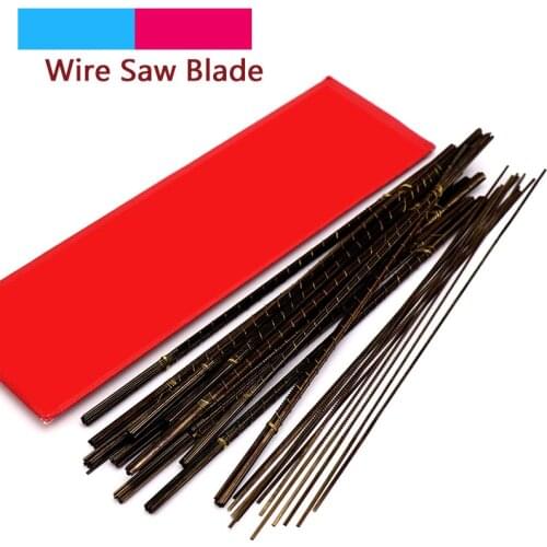 12pcs 130mm U Type Diamond Wire Jig Saw Blades Cutter 0#-6# Cutting Hand Craft For Jewelry Metal Woodworking Tools