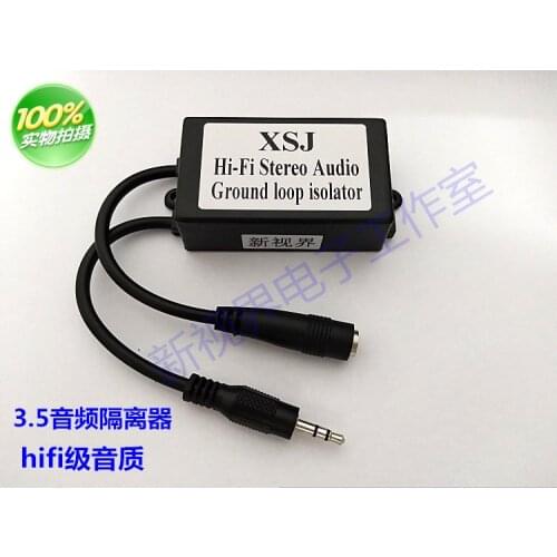 3.5 audio isolator, noise filter, current cancellation, acoustic interference filter, noise elimination hifi level