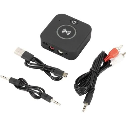 Car Bluetooth-compatible Audio Transmitter Receiver V5.0 Car Kit AUX Jack Adapter NFC 3.5mm RCA Wireless Adapter For PC Car TV