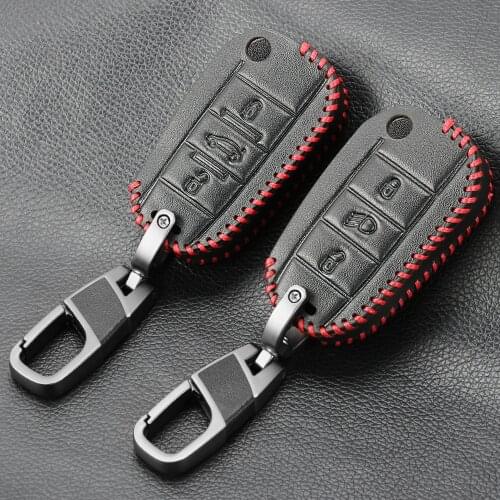 Key Case Car Accessories For Peugeot 208 308 3008 2008 307 508 407 Leather Key Case Expert Rifter Partner Car Key Cover Case Fob