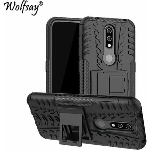 Wolfsay Case for Nokia 4.2 Cover for Nokia 4.2 2019 Soft Rubber & Hard PC Case For Nokia 4.2 Case Phone Holder fundas 5.71"