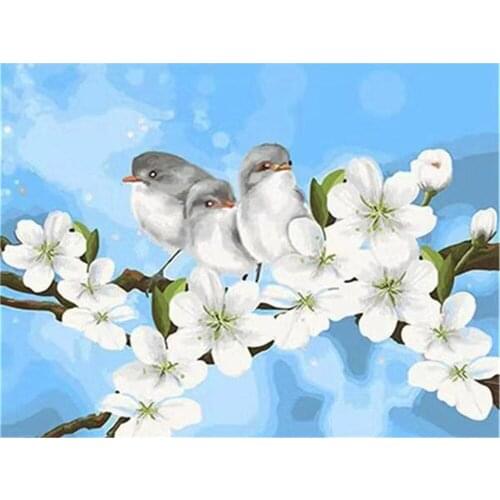 Flowers Pre-Printed 11CT Cross-Stitch DIY Embroidery Kit DMC Threads Painting Handicraft Knitting Craft Mulina Counted
