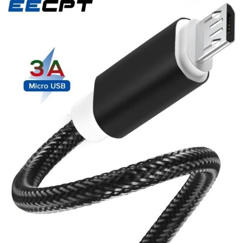EECPT Micro USB Cable for Samsung S7 S6 Xiaomi Redmi 4 Note 5 Android Phone Charger Cable Microusb Fast Charging Wire Data Cord