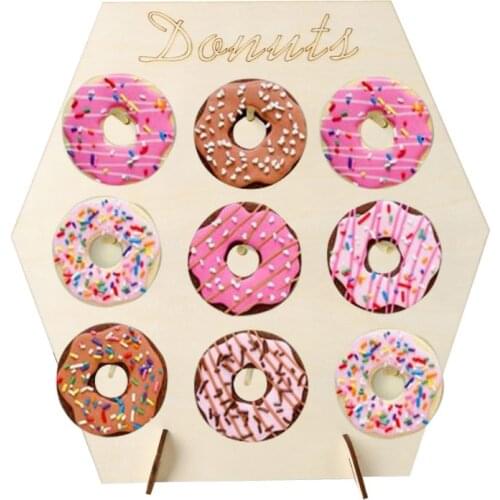 Donut Wall Stand Holder Candy Sweet Cart Doughnut Birthday Wedding Party Favour Supplies Home Decoration M68E
