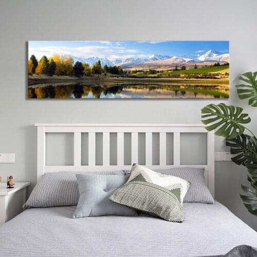 New Zealand Hatton Hill South Island Canterbury Region Secret Lake Nature Scenery Landscape Wall Paintings Home Decor