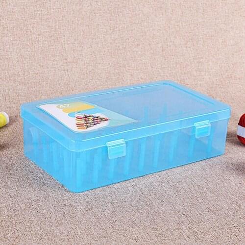 42 Spools Reels Sorting Storage Boxes Organizer Transparent Sewing Thread Container Holder Case Accessory Household