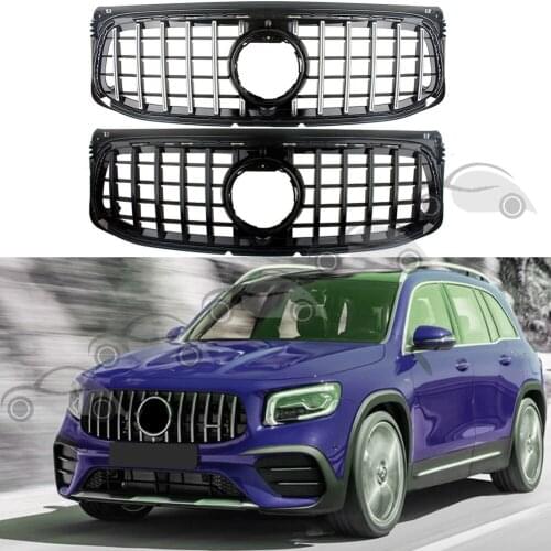 Front Bumper Racing Grill Billet Grille Cover For Mercedes-Benz X247 GLB-Class 2020 2021 Deluxe