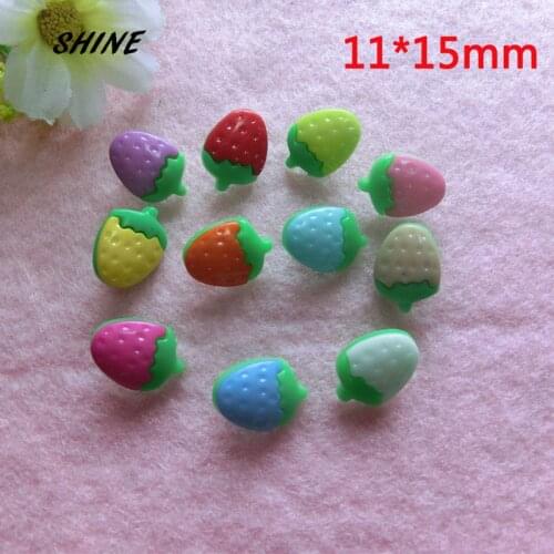 Plastic Sewing Buttons Scrapbooking Strawberry Mixed Single Hole 15 x 11mm 50 Costura Botones Decorate bottoni botoes