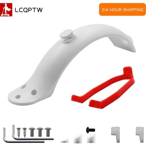 Durable Scooter Mudguard for Xiaomi Mijia M365 M187 Pro Electric Scooter Tire Splash Fender with Rear Taillight Back Guard Wing
