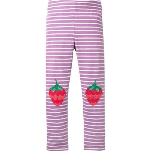 Jumping meters 2-7T Baby Leggings Pants Applique Kids Girls Pencil Pants Autumn Spring Butterflies Girls Trousers Child Clothing