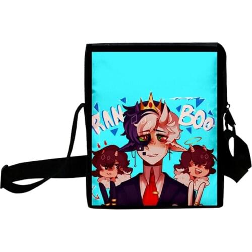 Ranboo Merch Funny Casual Mini Crossbody Bag Mens Shoulder Bag Men Diagonal Small Backpack Light Messenger Phone Bag