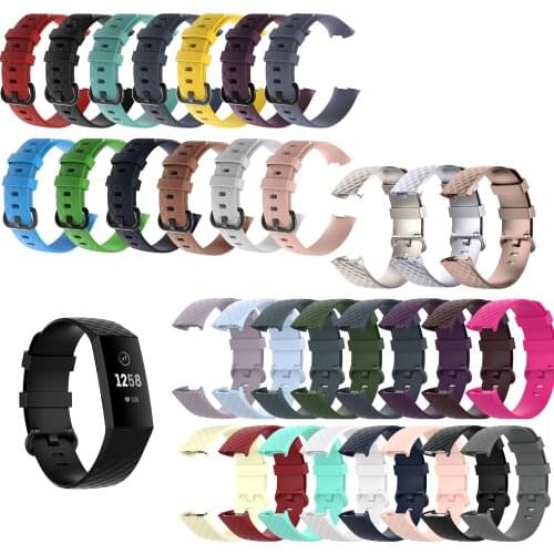 High Quality Silicone Watch Bands Strap For Fitbit Charge 3 / 4 / Charge3 SE Smart Watch Bracelet Sport Wristband