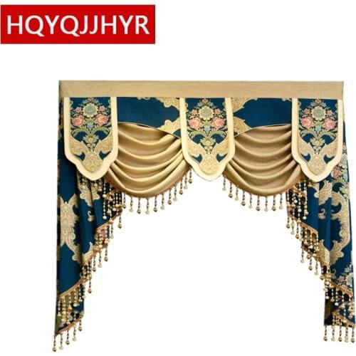 24 style Luxury custom valance Used for curtains at the top (Buy VALANCE dedicated link/Not including Cloth curtain and tulle)