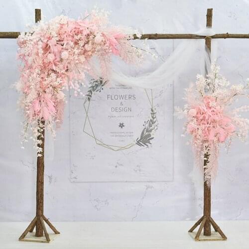 Luxury artificial flower row arrangement decor for party wedding arch backdrop Road cited flower rose peony hydrangea mix