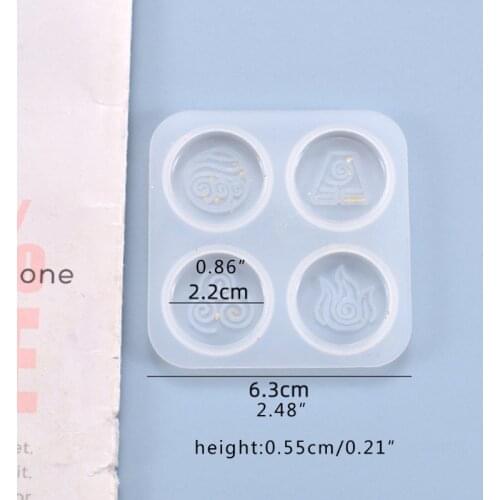 Crystal Epoxy Resin Mold Religion Symbols Hanging Pendant Casting Silicone Mould XX9C