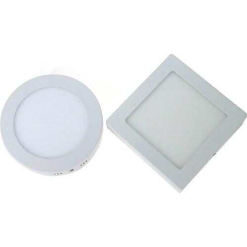 Surface Mounted LED Panel Light 6w 12w 18w Round/Square LED Ceiling Lights Free Shipping LED Downlight AC85-265V SMD2835 CE