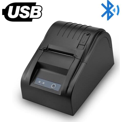 Portable Receipt Printer Bluetooth 58mm Thermal Printer USB Supports ESC POS Thermal Direct Line Portable Printing Machine