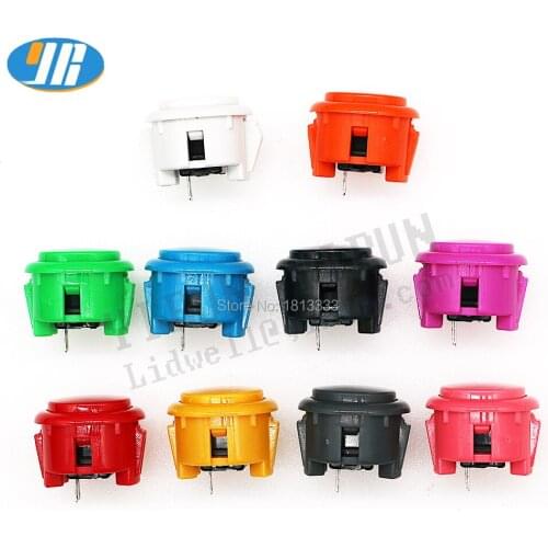 10PCS Button Copy Sanwa 30mm Round button arcade button for game machine Zero delay arcade