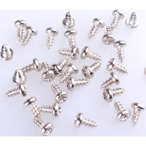 2mm Dia 8mm Long Thread Self Tapping Round Cross Head Screw