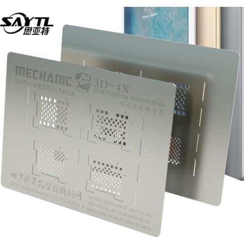 3D Groove Reballing Stencil Hard Disk/NAND /PCIE Stencil for iPhone XR XS max XS X 8P 8 7P 7 6sp 6P iPad all Series Repair tool