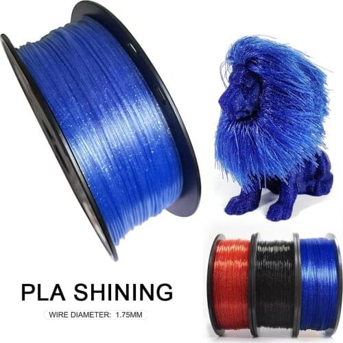 Glittering PLA 3D Printer Filament Blue Black Red Grey 1.75mm 1kg/500g/250g Sparkle Shining 3D Printing Sublimation Material