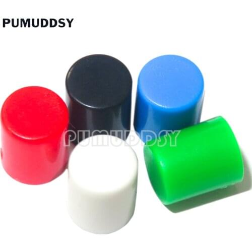20piece For 5.8*5.8 7*7 8*8 8.5*8.5mm Cylindrical Cap Self Locking Push Tactile Power Micro Switch Kit 6 Pin Button Switches
