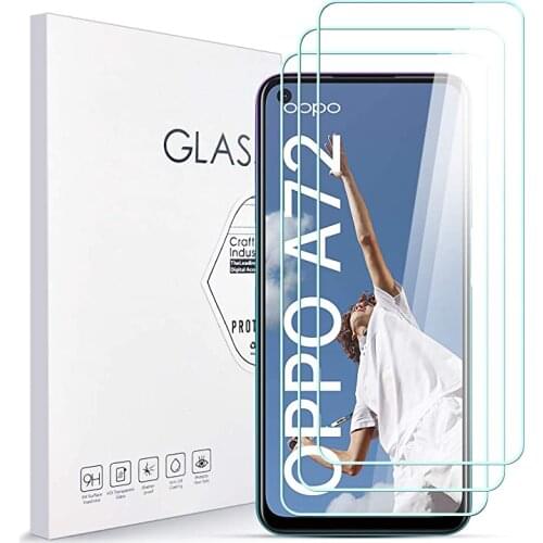 Screen Protector Glass for OPPO A91 A72 A73 5G A92 A5 A9 2020 Phone Glass for OPPO A53 A52 A54 A55 A32 A31 A74 Glass