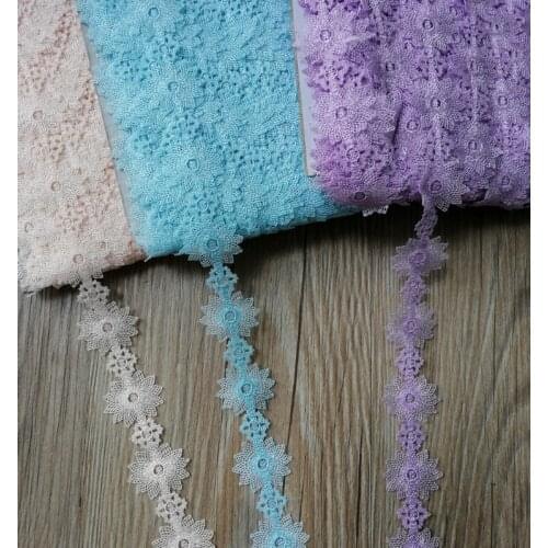 3 Yards/lot 3cm Width Export Quality Flower Lace Trim High Quality Embroidery Lace Trimming Water Soluble Lace Fabric DIY Craft