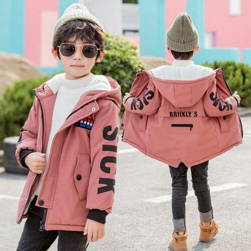 Plus Velvet Spring Autumn Boy Coat Jackets Overcoat Top Kids Teenage Gift Children Clothes Gift Formal School High Quality