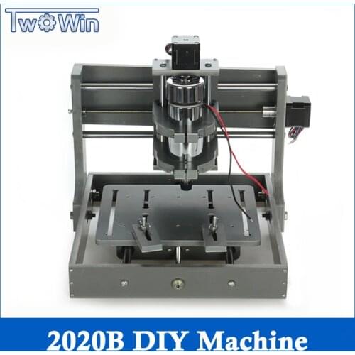 DIY CNC Wood Carving Mini Engraving Machine PVC Mill Engraver Support MACH3 System PCB Milling Machine CNC 2020B