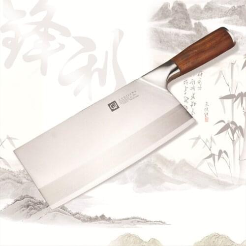 Chef Knives Stainless Steel Slicing Knife Meat Chicken Vegetable Best Chinese Cleaver Cooking Cutlery 4Cr13mov