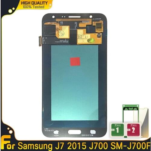 New OLED LCD For Samsung Galaxy J7 2015 J700 SM-J700F J700H J700M J700H/DS LCD Display Touch Screen Digitizer Assembly