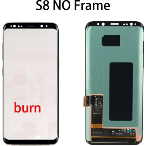 100% Original Super AMOLED LCD with a defect For Samsung Galaxy S8 G950 SM-G950F/D Display With Touch Screen Digitizer Assembly