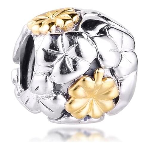 Fits for Pandora Beads Bracelets 2020 Limited Edition Four-leaf Clover Charms 100% 925 Sterling Silver Jewelry Free Shipping