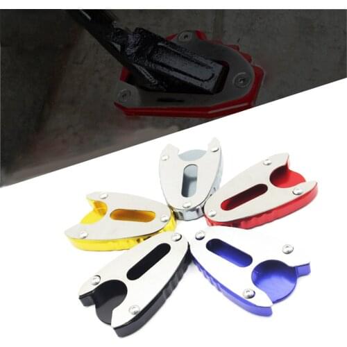 Motorcycle Bike Kickstand Extension Foot Side Stand Support Enlarger Plate Pads Fit For Suzuki SV650 SV650X