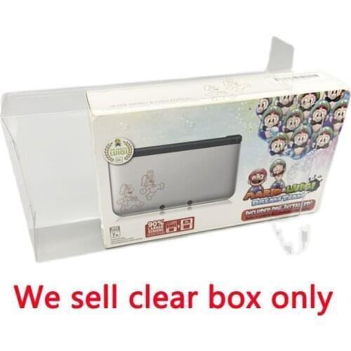 Clear transparent box For 3DSXL Mario and Luigi US version limited edition collection storage display box