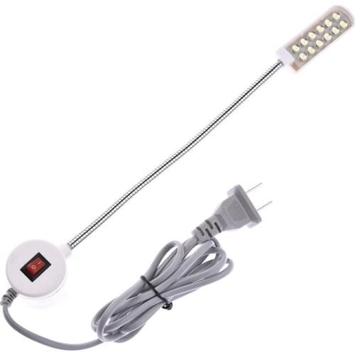 12 LED Super Bright Sewing Clothing Machine Light Multifunctional Flexible Work Lamp Light For Workbench Lathe Drill Press
