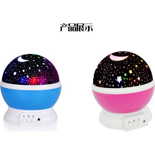 USB rotating star lamp christmas new year party sky star dream projection lamp Christmas LED childrens bedroom Nightlight star