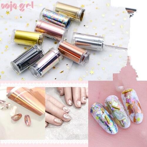 Women Shiny Nail Foil Gold Silver Laser Manicure Nail Art Transfer Sticker Tips Nail Art Tools Accessories Hot Sale