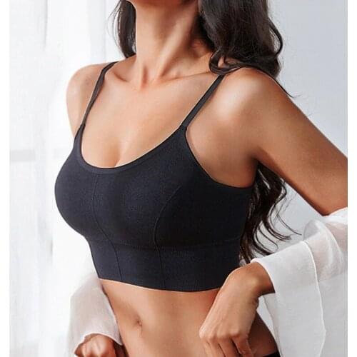Women Tank Crop Top Sexy Female Underwear Seamless Crop Tops Lingerie Femme Strap Adjustable Camisole Street Fashion Woman Top