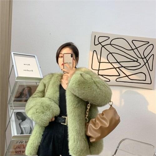 Fox Fur Coat Womens 2021 Winter New Top Fashion 100% Fox Fur Coat Warm Coat Womens Fur Jacket