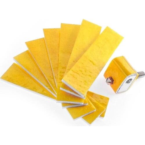 10pcs/lot 2mmTthick Heater Block Cotton Safe Working Temp Less 300°C For 3D printer Hotend Accessories