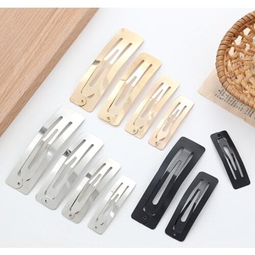 10Pcs/Lot Rectangle Hairpins Simple Womens Metal BB Hair Clips Girls Hairgrips Headwear Barrettes Hair Styling Accessories