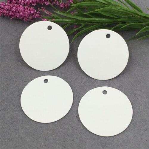 150Pcs Strings +150Pcs Paper Tags 4cm Plain White Round Tag With Elastic Rope For Greeting Card Cosmetic Pricing Hanging Labels